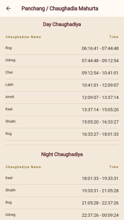 Free Panchang screenshot